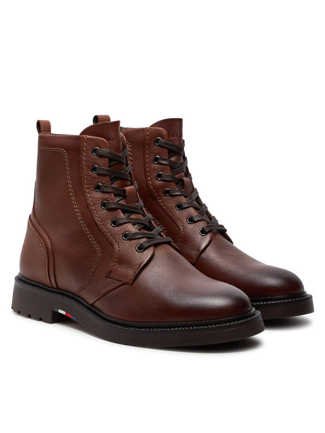 Tommy Hilfiger Gležnjače Tommy Hilfiger FM0FM05183 Smeđa