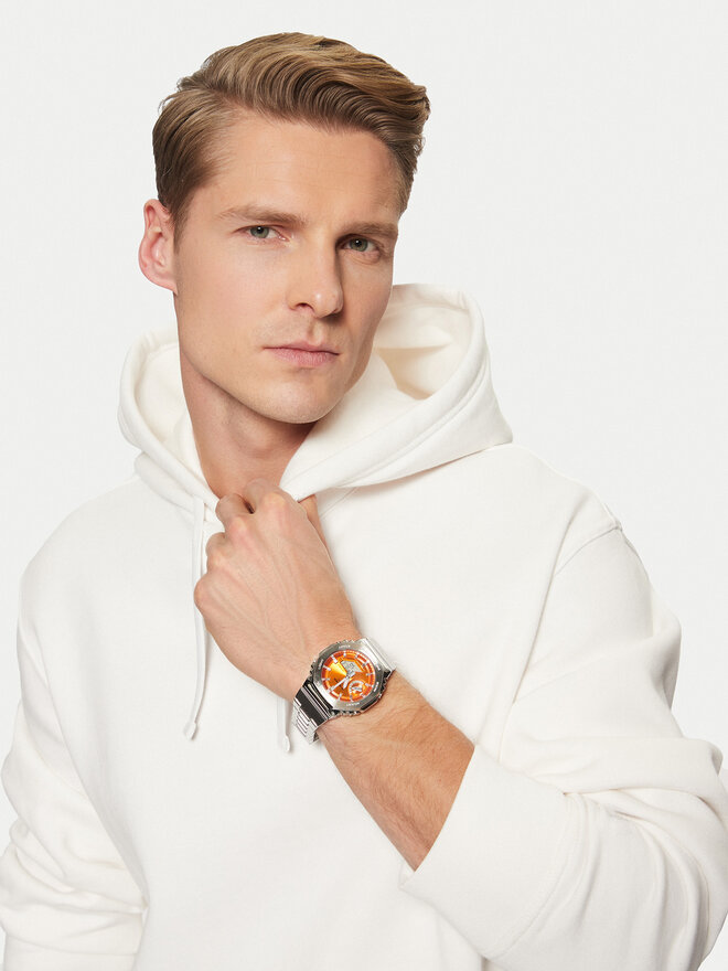 G-Shock Zegarek G-Shock G-Steel GM-2110D-4AER Srebrny
