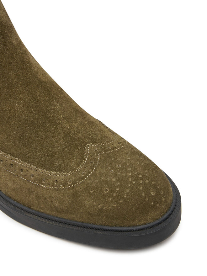 BOSS Kotníková obuv s elastickým prvkem Boss Calev 50523007 Khaki