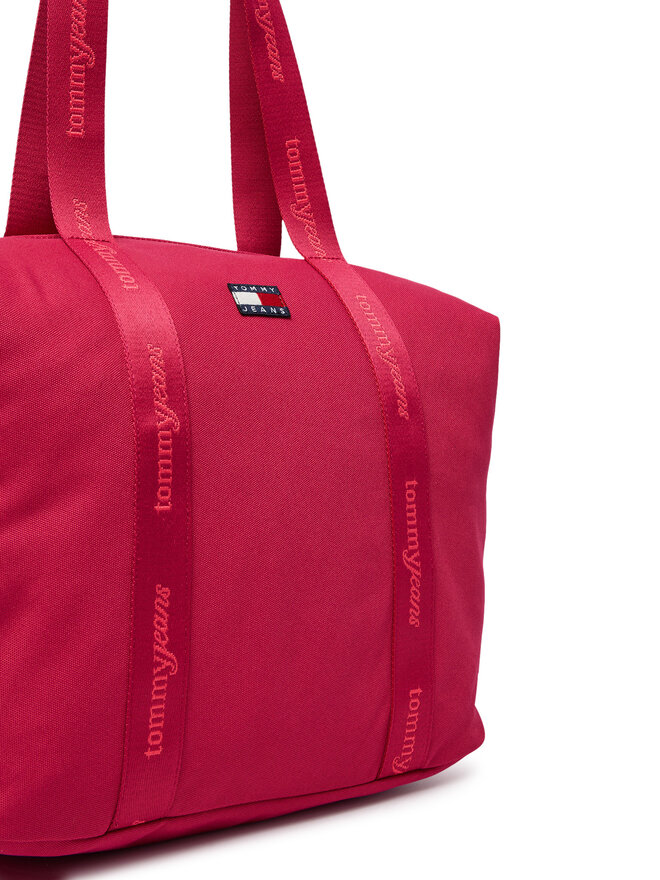 Tommy Jeans Handtasche Tommy Jeans Tjw Ess Daily Tote AW0AW19039 Rot