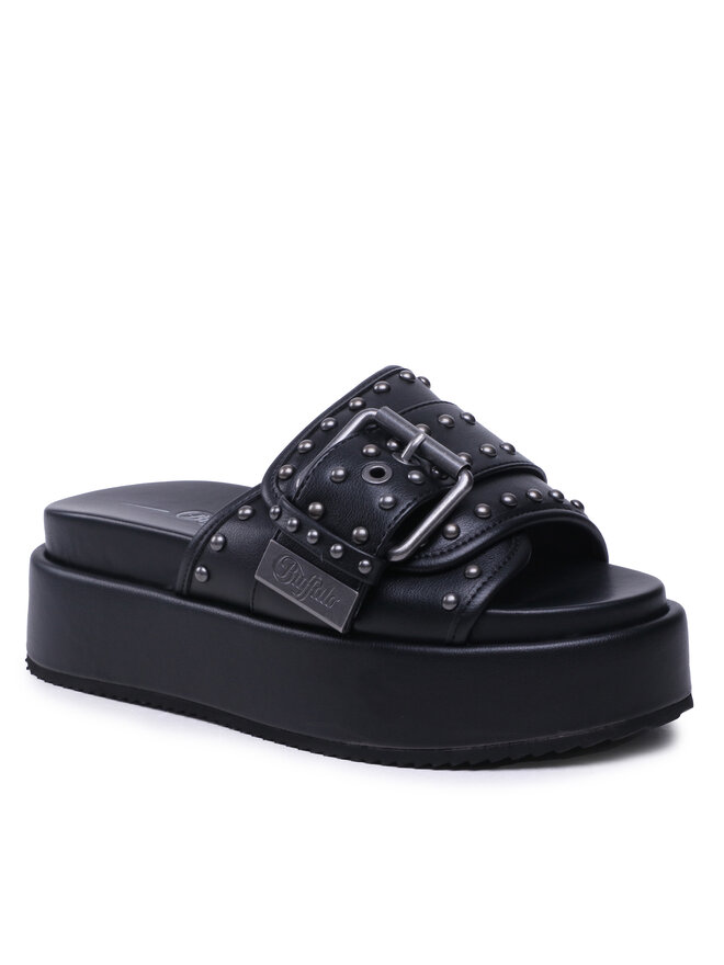 Buffalo Pantoletten Buffalo Noa Rock Slide BN16021491 Schwarz