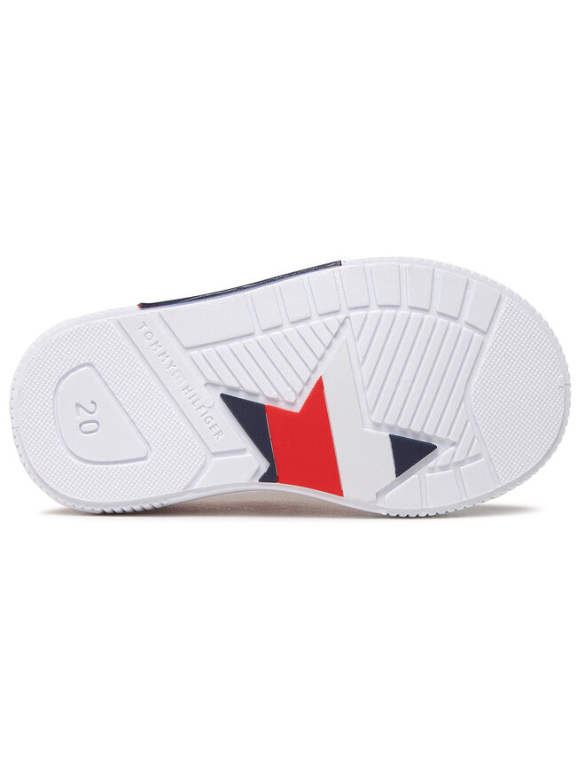 Tommy Hilfiger Trampki Tommy Hilfiger Low Cut Lace-Up/Velcro Sneaker T1A4-31007-0890 Różowy