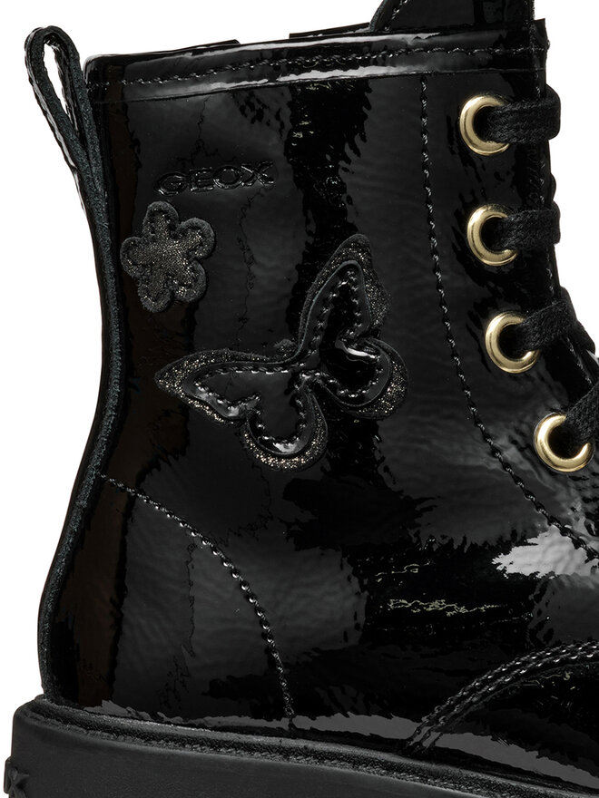 Geox Schnürschuhe Geox J Shaylax Girl J56EXA 00067 C9999 D Schwarz