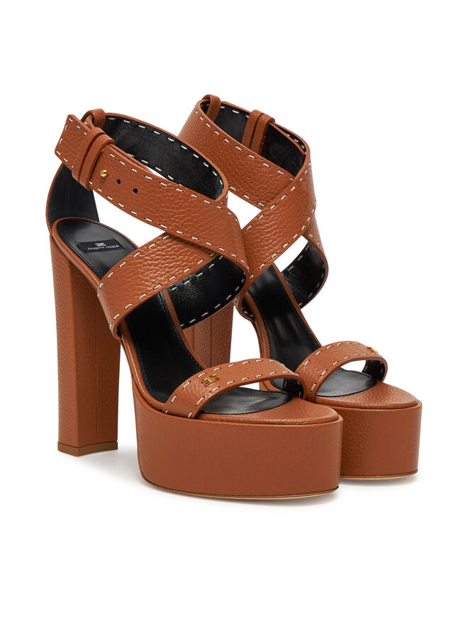 Elisabetta Franchi Σανδάλια Elisabetta Franchi SA-08L-52E2-V580 Καφέ