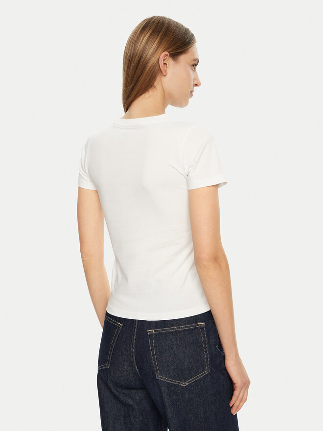 Guess Jeans Guess Jeans T-Shirt W5RI52 J1314 Weiß Regular Fit