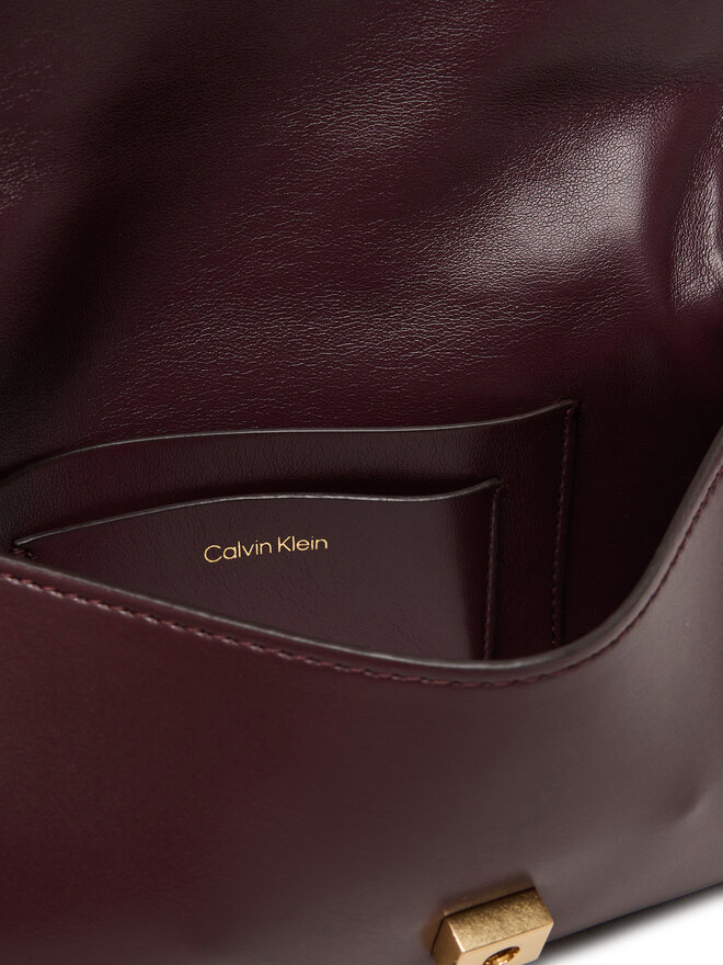 Calvin Klein Handtasche Calvin Klein Ck Convertible Chain Small Bag LV04F3172G Dunkelrot