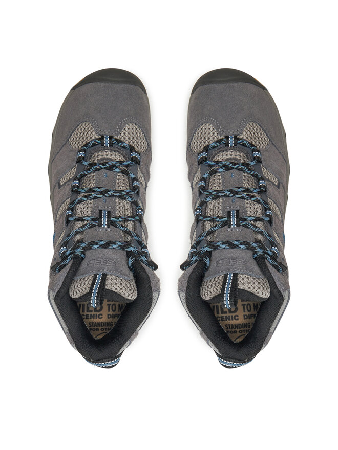 Keen Pārgājienu apavi Keen Headout Mid Wp Steel 1028307 Pelēks