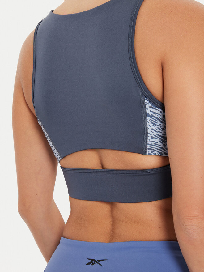 Reebok Reebok Бюстгальтер-топ Running AOP 100076052 Сірий Regular Fit