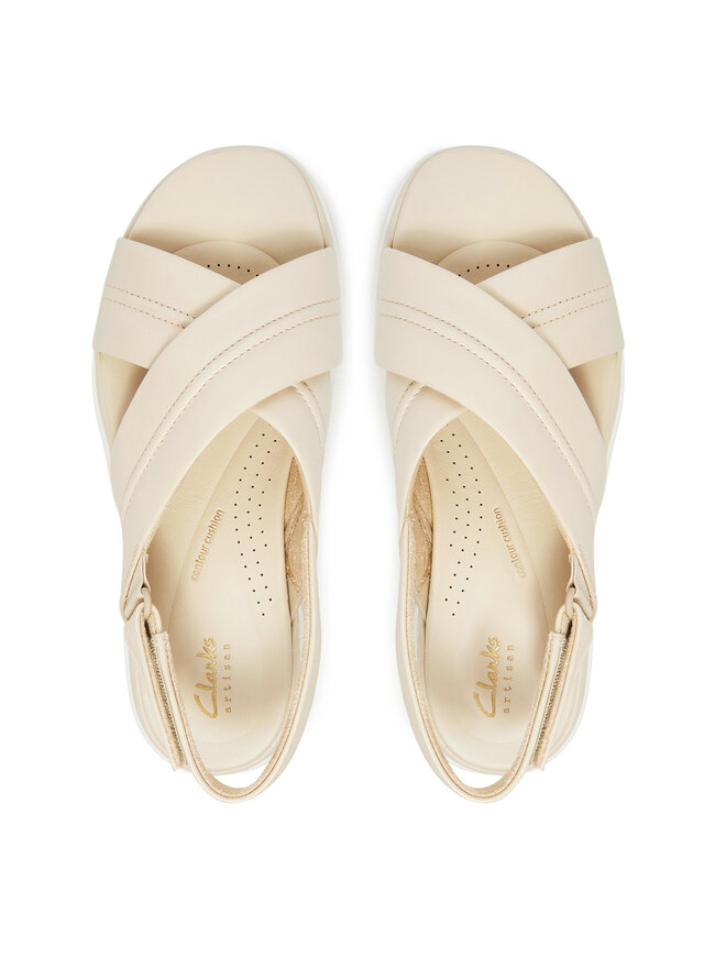 Clarks Sandály Clarks Tuscan Cross 26181470 Écru