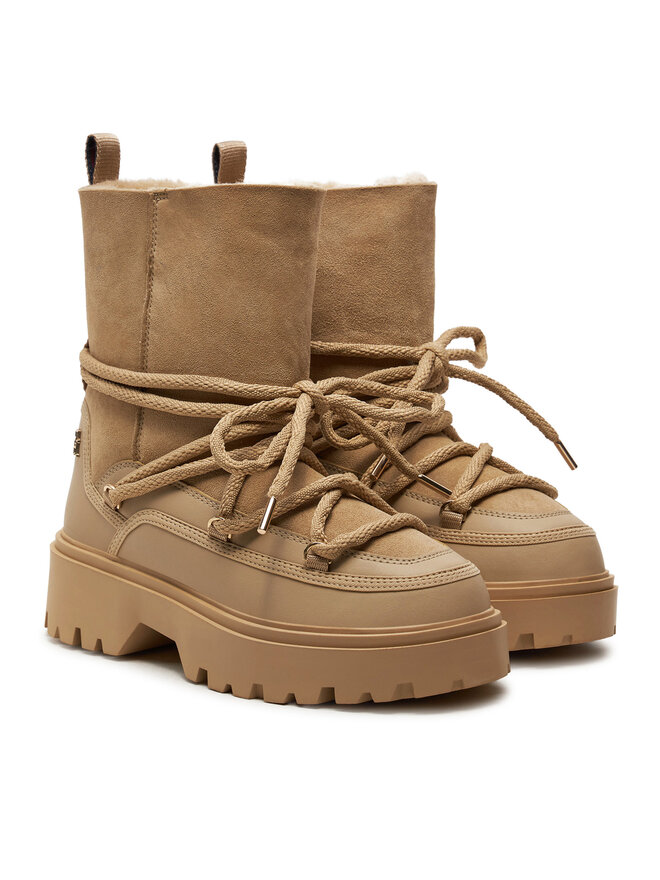 Tommy Hilfiger Stivali da neve Tommy Hilfiger FW0FW08085 Beige