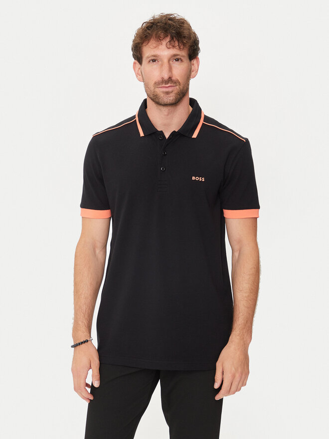 BOSS Boss Поло Paddy 1 50512995 Чорний Regular Fit