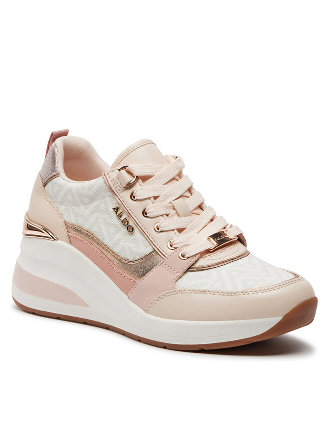 Aldo rose gold sneakers on sale
