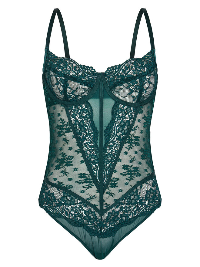 Hunkemöller Hunkemöller Боді Berry 301159 Зелений