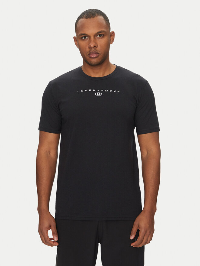 Under Armour Under Armour Marškinėliai Stacked Logo SS 6000211 Juoda Loose Fit