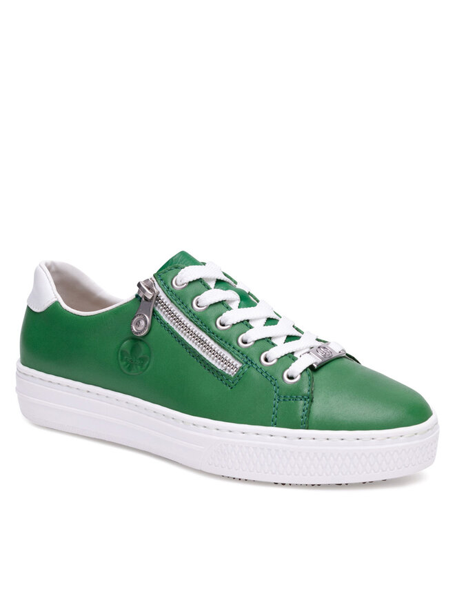 Rieker Sneakersy Rieker L59L1-52 Zelená