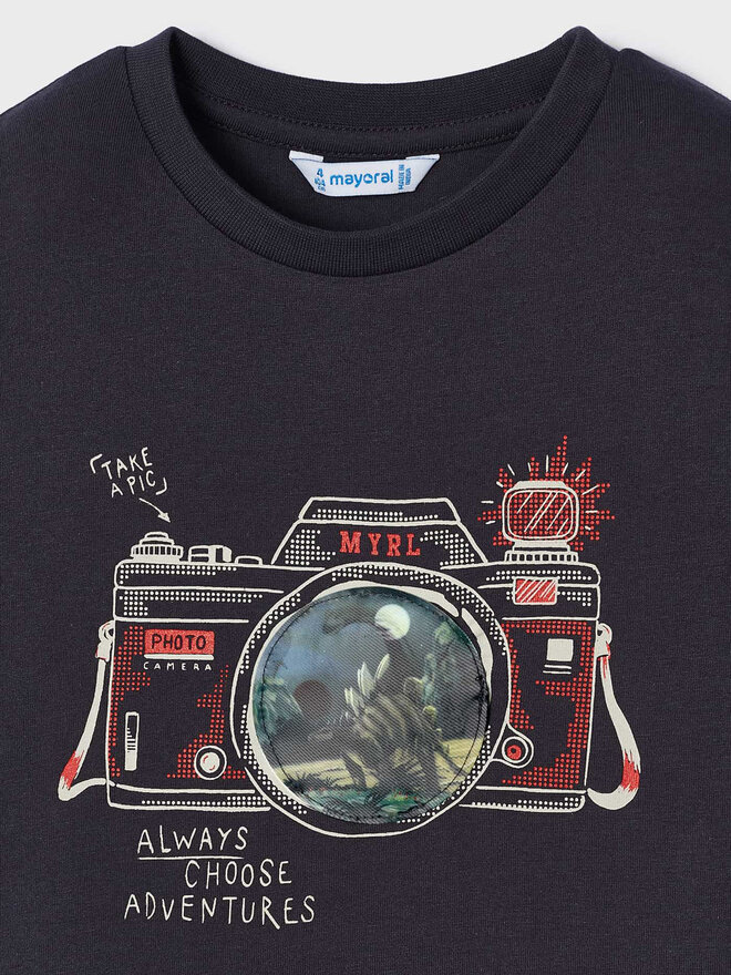 Mayoral Mayoral T-Shirt 3003 Μαύρο Regular Fit