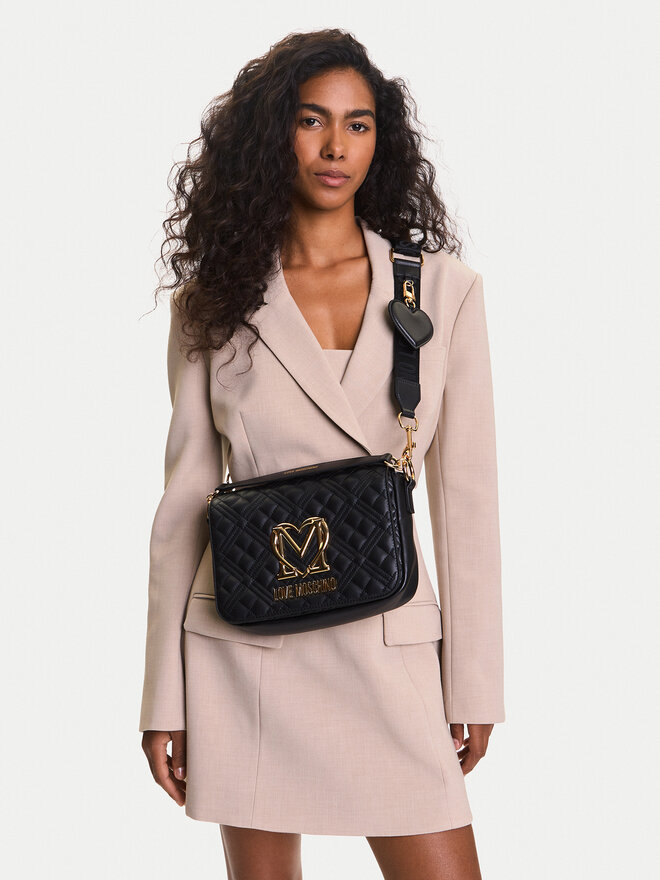 LOVE MOSCHINO Ročna torba LOVE MOSCHINO JC4302PP0MK1200A Črna