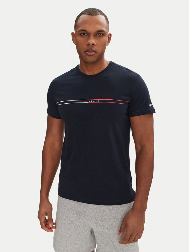 Tommy Jeans Tommy Jeans Majica Entry Graphic DM0DM20779 Mornarsko modra Slim Fit