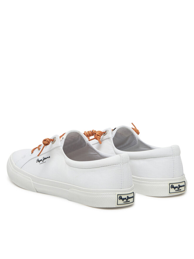 Pepe Jeans Tenisówki Pepe Jeans Kenton Block W PLS31590 Biały
