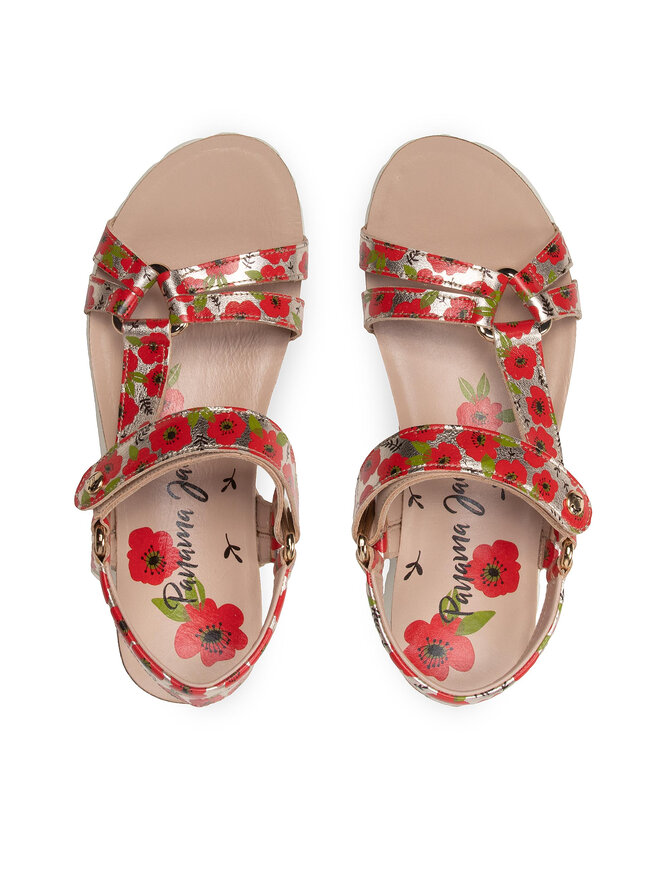 Panama Jack Sandalen Panama Jack Sally Garden B1 Silberfarben