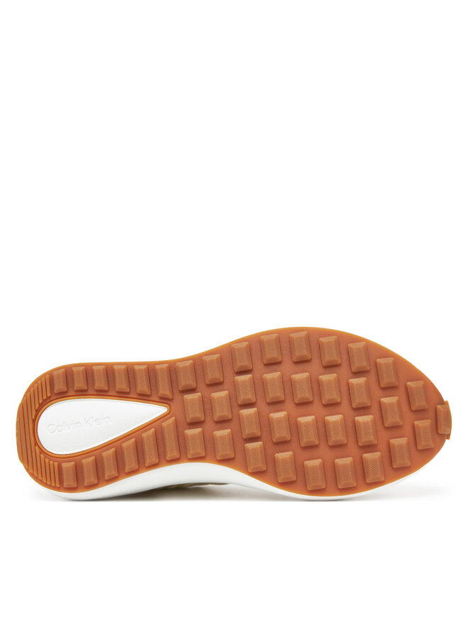 Calvin Klein Jeans Сникърси Calvin Klein Jeans Athleisure Runner Laceup Mix Wn YW0YW01774 Бял