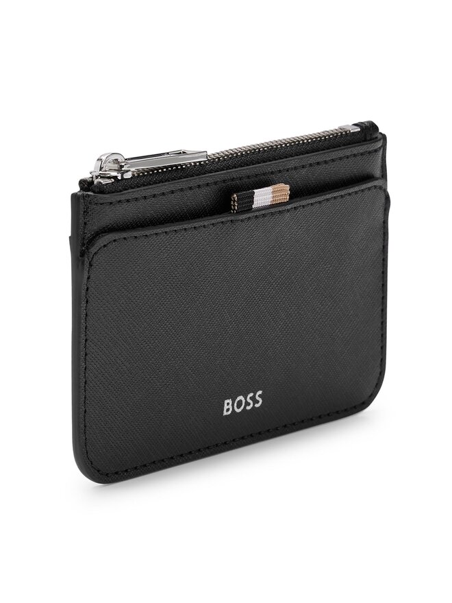 BOSS Malá pánská peněženka Boss Zair Card Hold Zip 50499278 Černá
