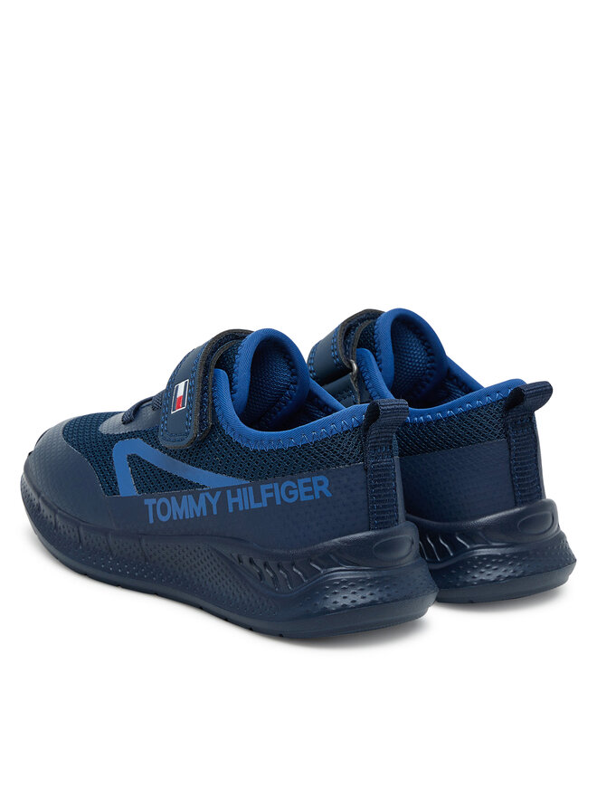 Tommy Hilfiger Снікерcи Tommy Hilfiger Low Cut Lace-Up/Velcro Sneaker T1B9-34110-1843 M Cиній