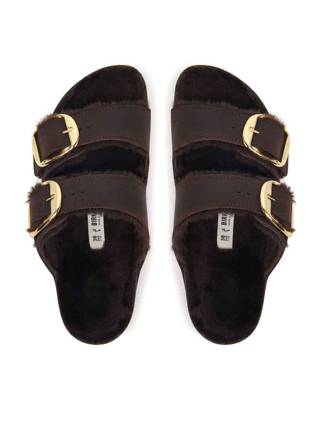 Birkenstock Pantoletten Birkenstock Arizona Big Buckle 1032982 Dunkelbraun