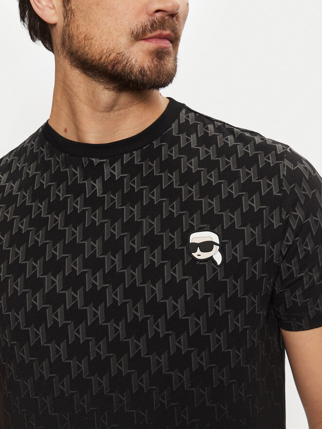 KARL LAGERFELD KARL LAGERFELD T-Shirt 755099 551251 Schwarz Regular Fit