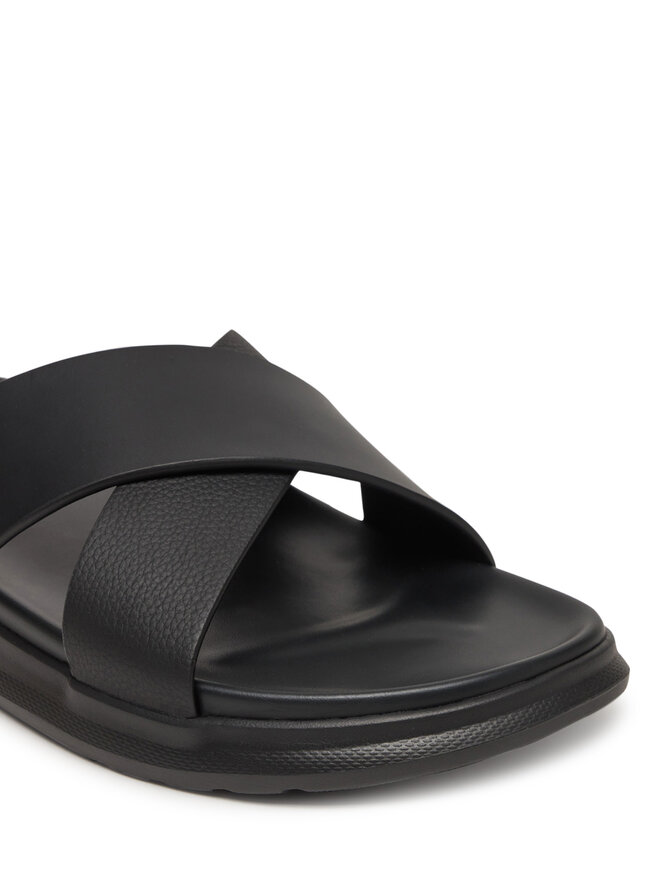 Tommy Hilfiger Chanclas Tommy Hilfiger D Density Hilfiger Lth Cc Sand FM0FM05358 Negro