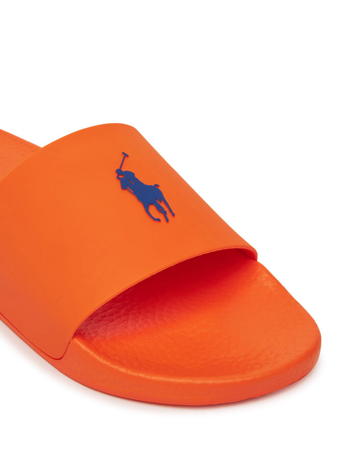 Polo Ralph Lauren Klapki Polo Ralph Lauren Signature Pony 809965075002 Pomarańczowy