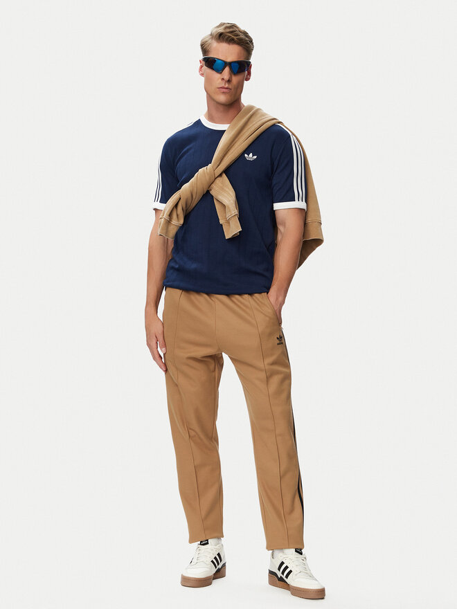 adidas adidas T-Shirt Drop Needle 3 Stripes Tee KS7448 Dunkelblau Regular Fit