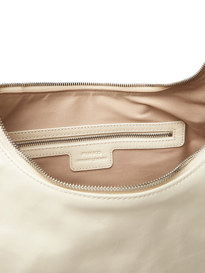 PINKO Kabelka PINKO Slouchy Hobo Big PE 25 PLTT 104295 A26J Écru