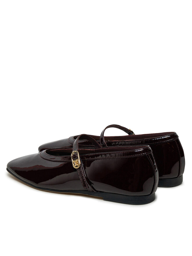 Tommy Hilfiger Baleriny Tommy Hilfiger FW0FW08577 Bordowy