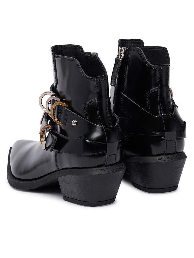 PINKO Stiefeletten PINKO Ankle Boot Box Calf SD0343 P114 Z99 Schwarz