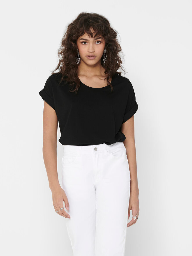 ONLY ONLY T-Shirt Moster 15106662 Μαύρο Loose Fit