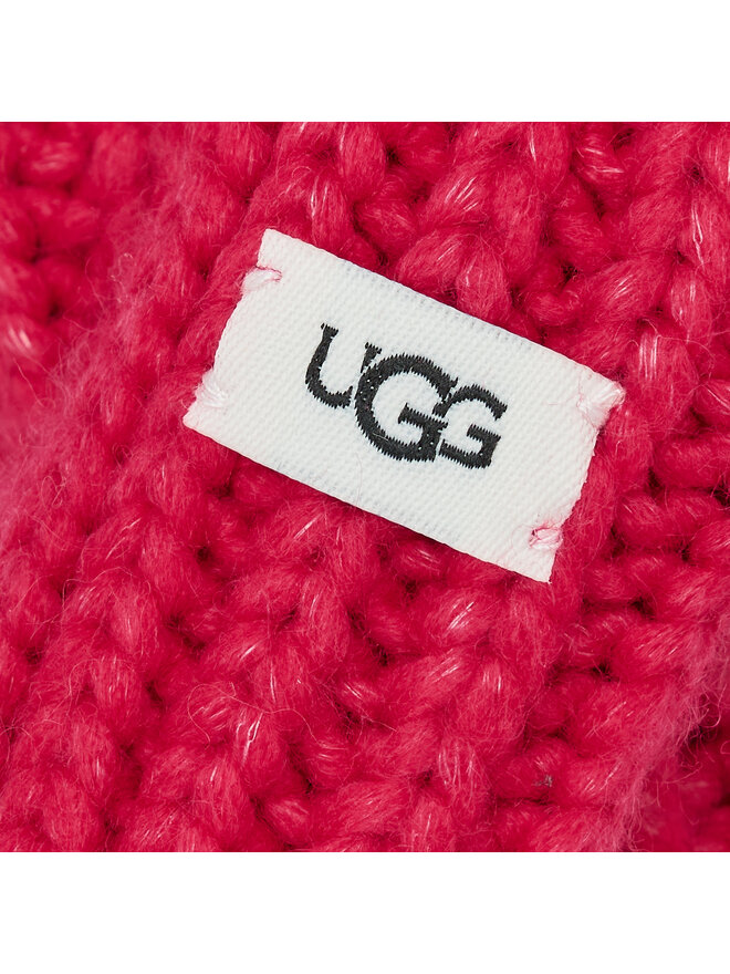 Ugg Σετ σκούφος και γάντια Ugg K Infant Knit Set 22726 Ροζ
