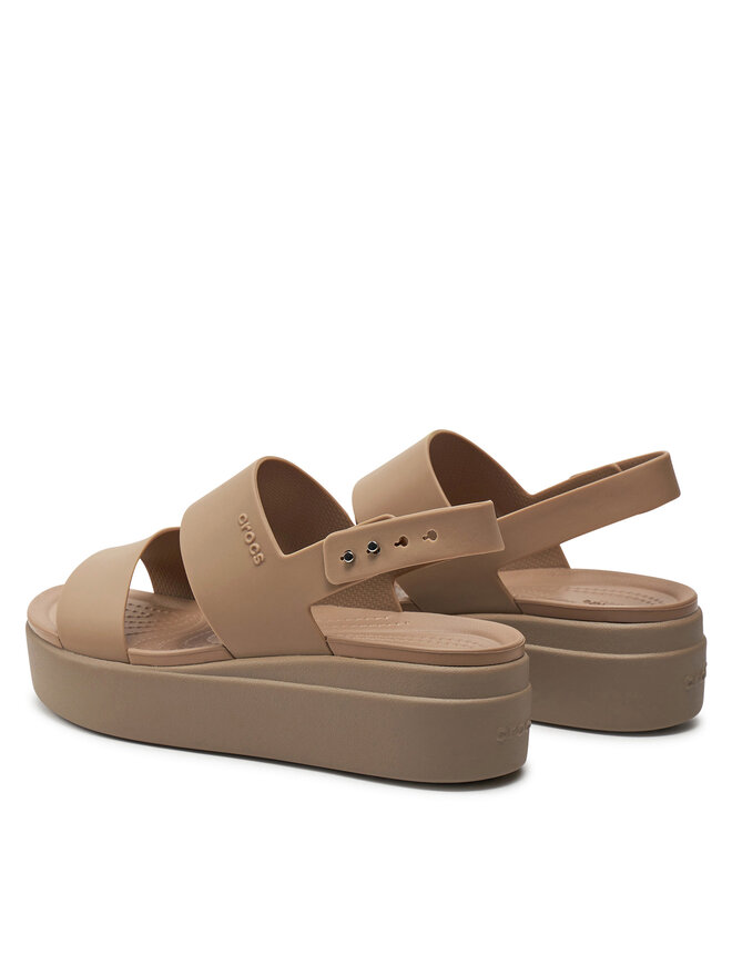 Crocs Σανδάλια Crocs Brooklyn Low Wedge W 206453 Μπεζ