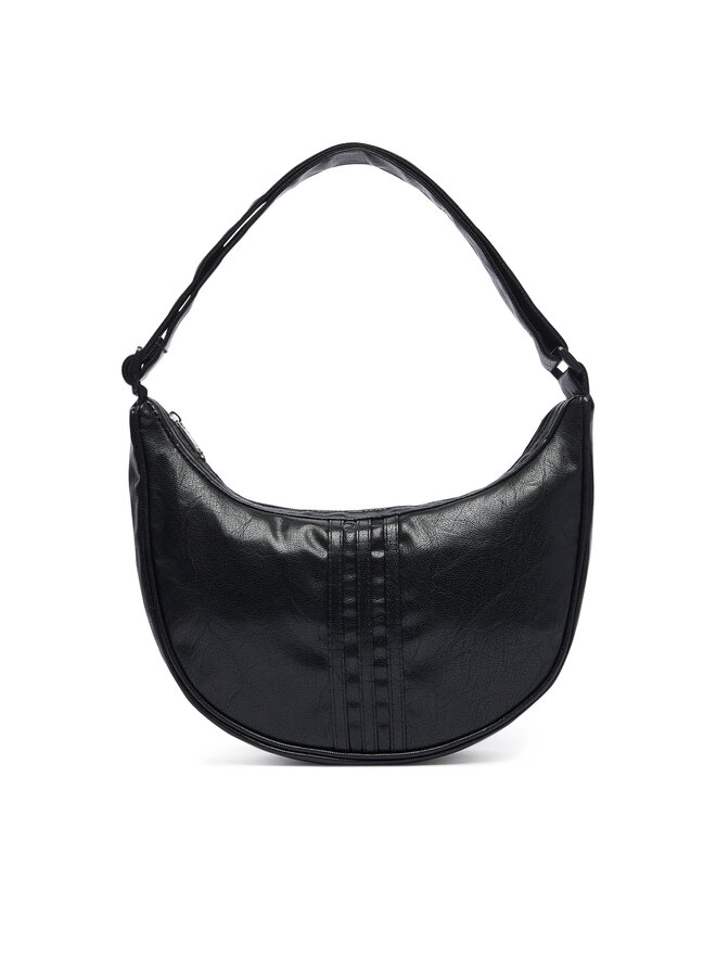 adidas Handtasche adidas Adicolor Half Crescent Bag Metallic Pu KR1546 Schwarz