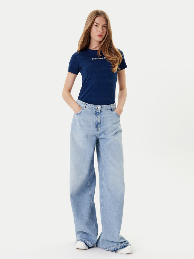 Guess Jeans Guess Jeans Camiseta W5GI41 KCTL1 Azul marino Slim Fit