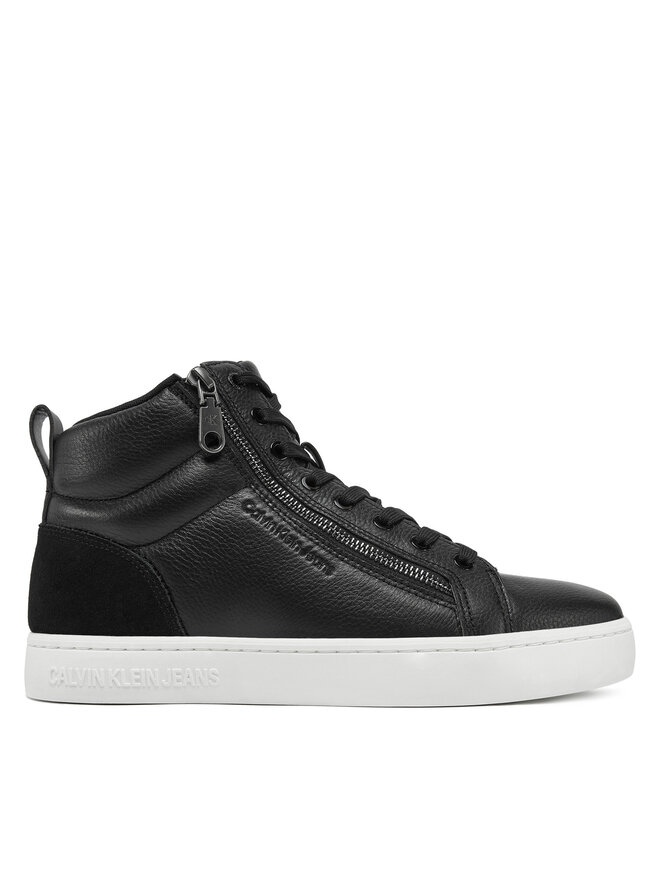 Calvin Klein Jeans Sneakersy Calvin Klein Jeans Classic Cupsole Zip Mid In YM0YM01156 Czarny