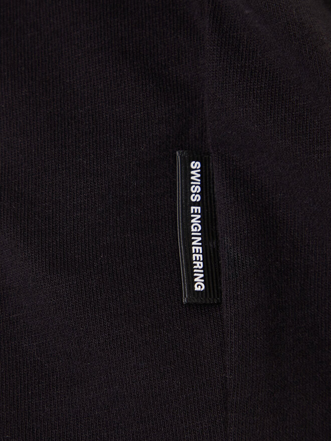 On On Camiseta Club-T 1ME1005 Negro Relaxed Fit