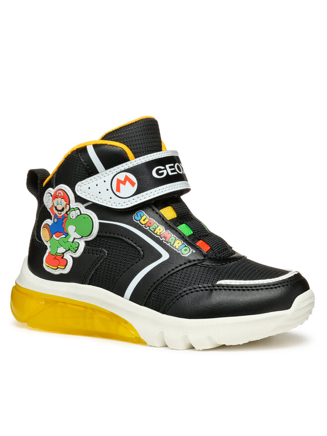 Geox Sneakersy Geox J Ciberdron Boy J46LBJ 054FU C0054 S Czarny