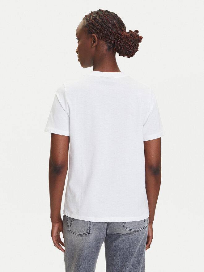 Pieces Pieces Camiseta Funly 17160308 Blanco Regular Fit