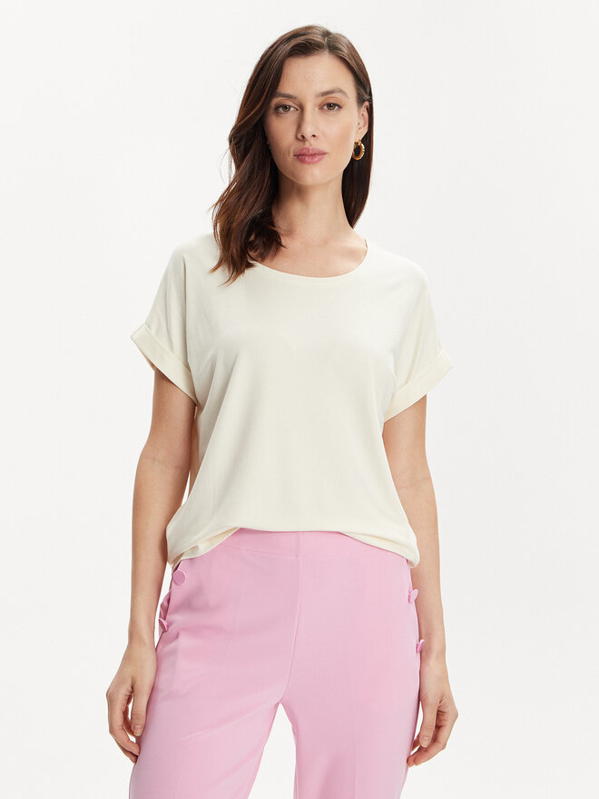 ONLY ONLY Majica Moster 15106662 Écru Regular Fit