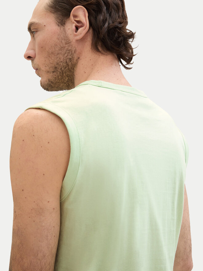 Tom Tailor Tom Tailor Tank top marškinėliai 1041815 Žalia Regular Fit