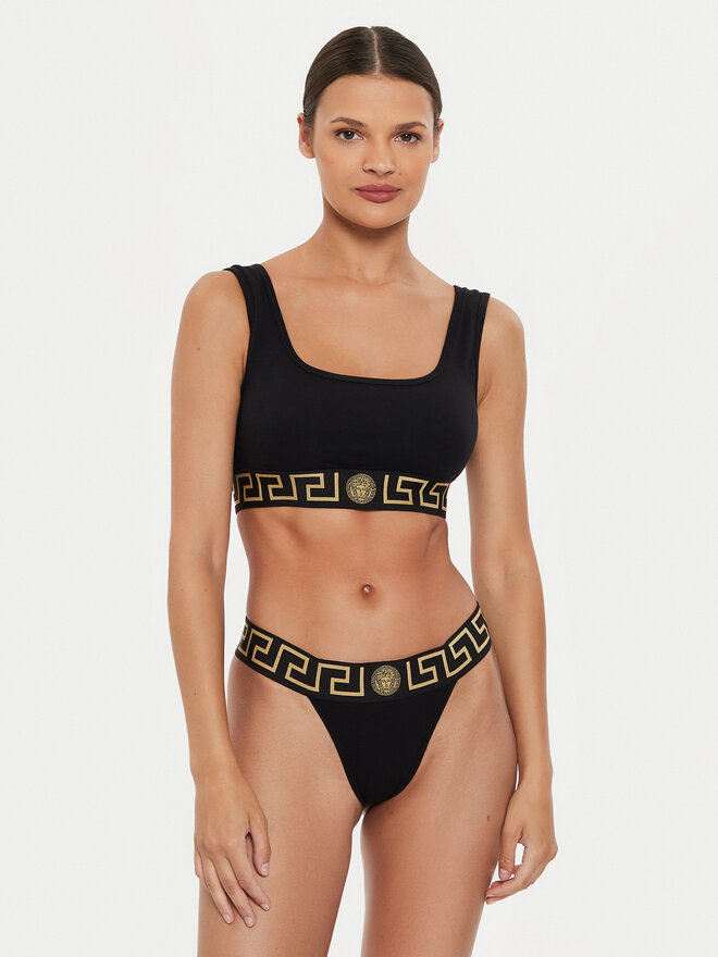 Versace Versace Melltartó felső 1013323 1A10011 Fekete