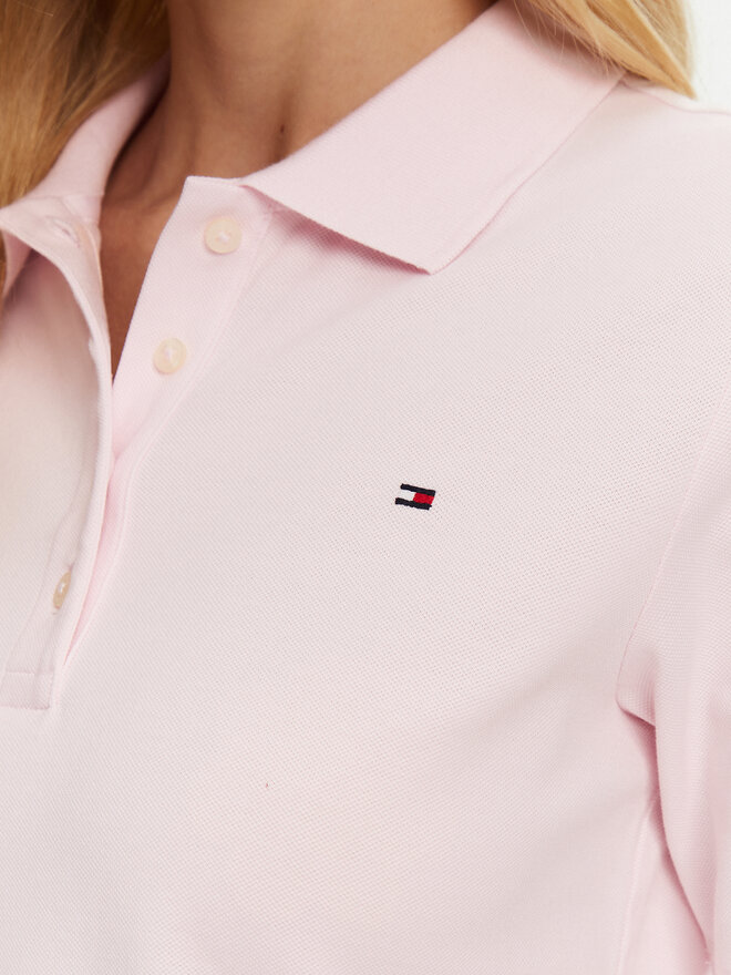 Tommy Hilfiger Tommy Hilfiger Polo marškinėliai 1985 WW0WW43224 Rožinė Regular Fit