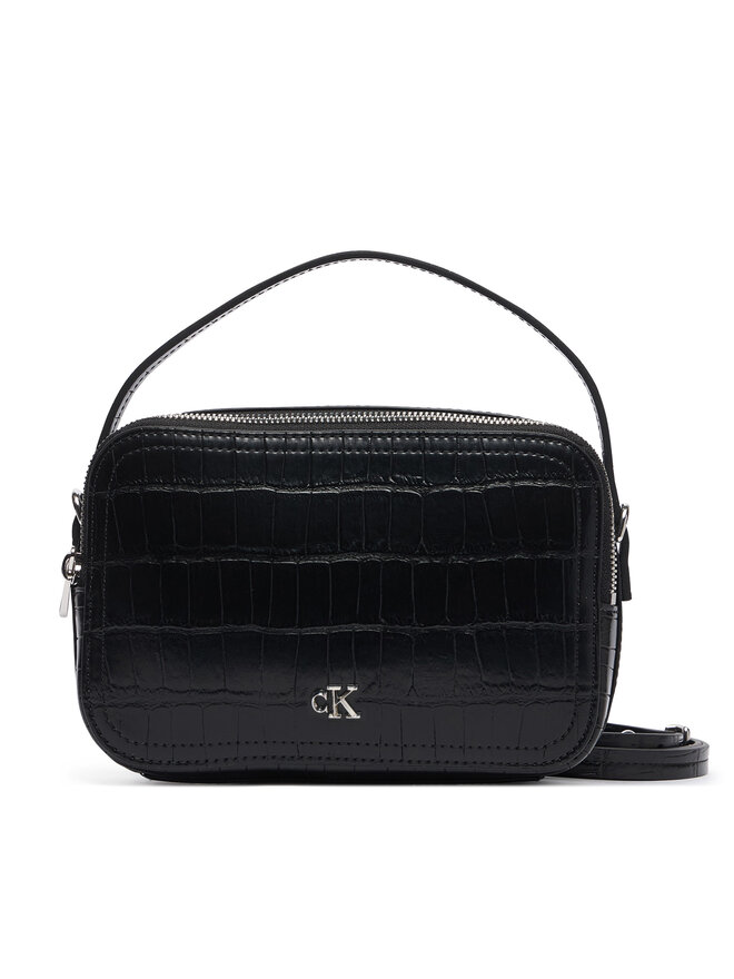 Calvin Klein Handtasche Calvin Klein Ck Croc Camera Bag LV04F3905G Schwarz