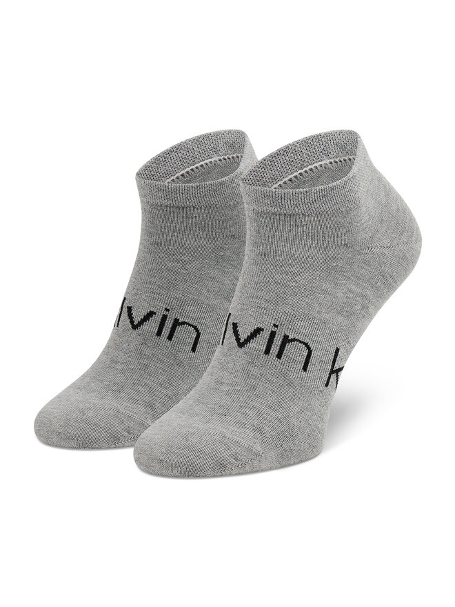 Calvin Klein Súprava 2 párov členkových pánskych ponožiek Calvin Klein 701218712 Sivá